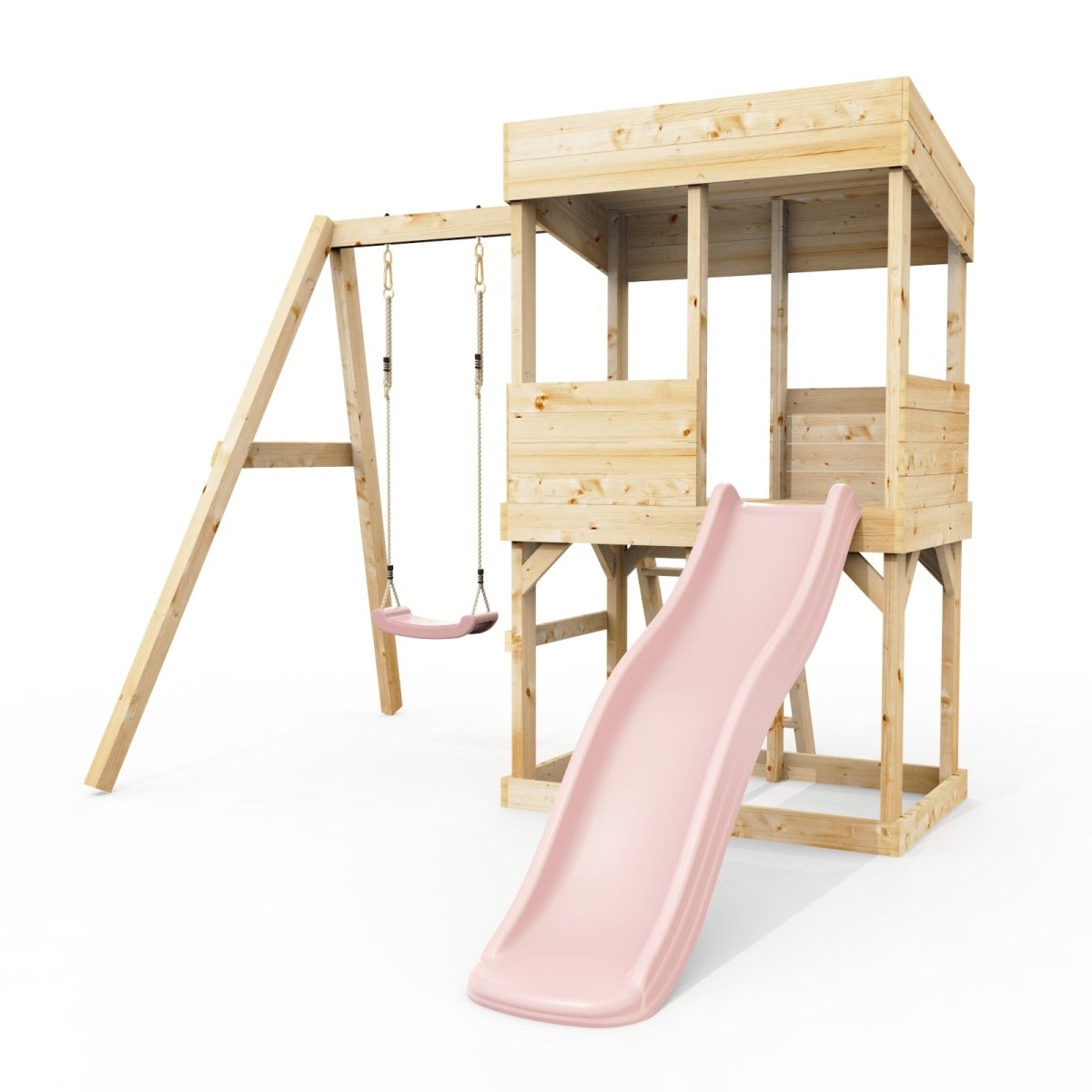 Rebo Lookout Tower with Single Swing and Wave Slide