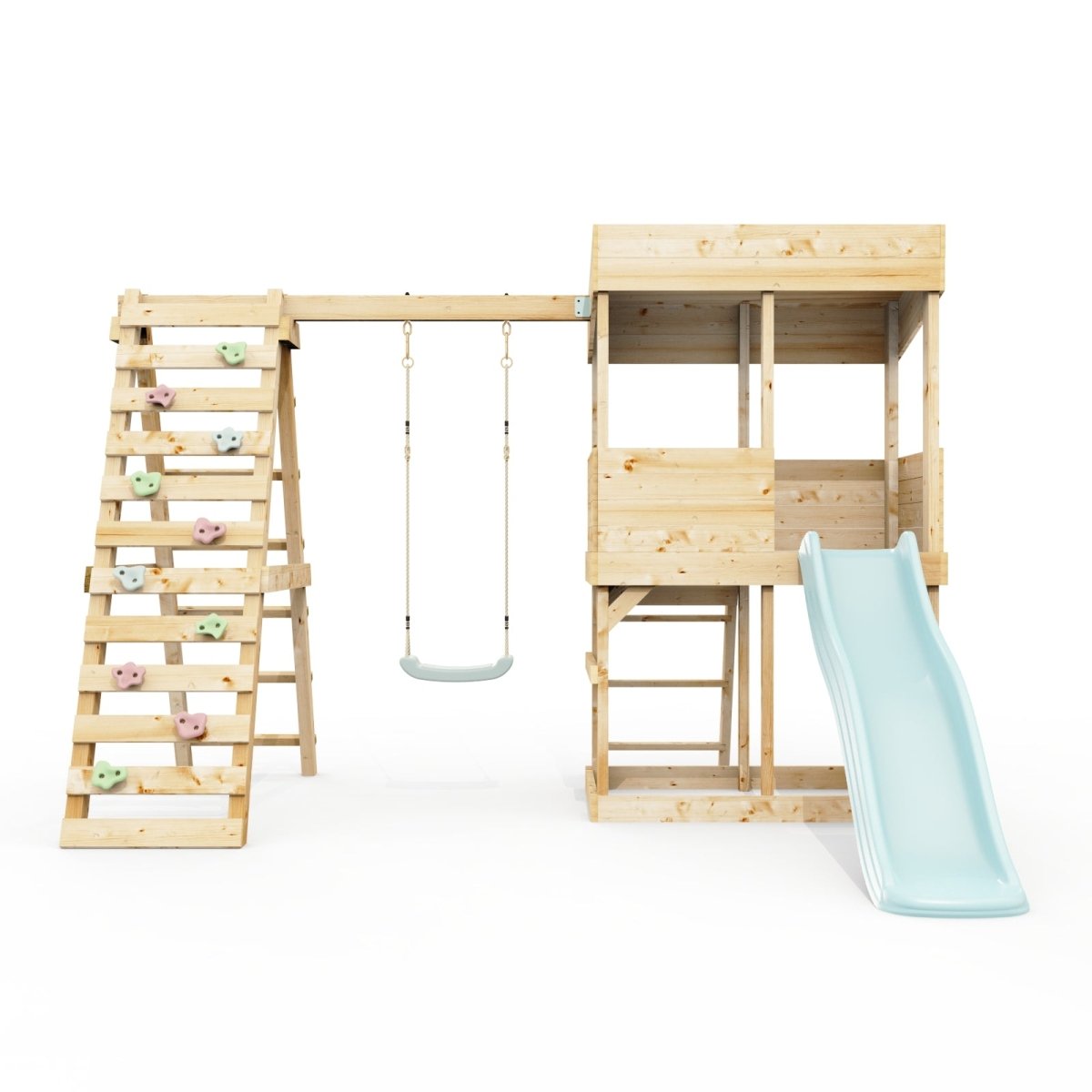 Rebo Lookout Tower with Single Swing, Wave Slide and Climbing Wall