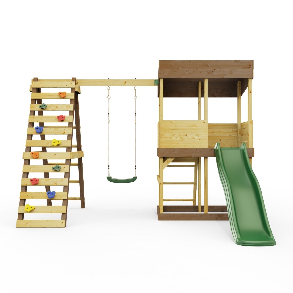 Rebo Lookout Tower with Single Swing, Wave Slide and Climbing Wall