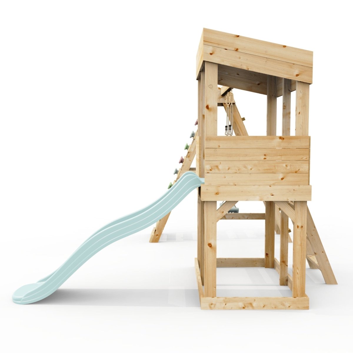 Rebo Lookout Tower with Single Swing, Wave Slide and Climbing Wall