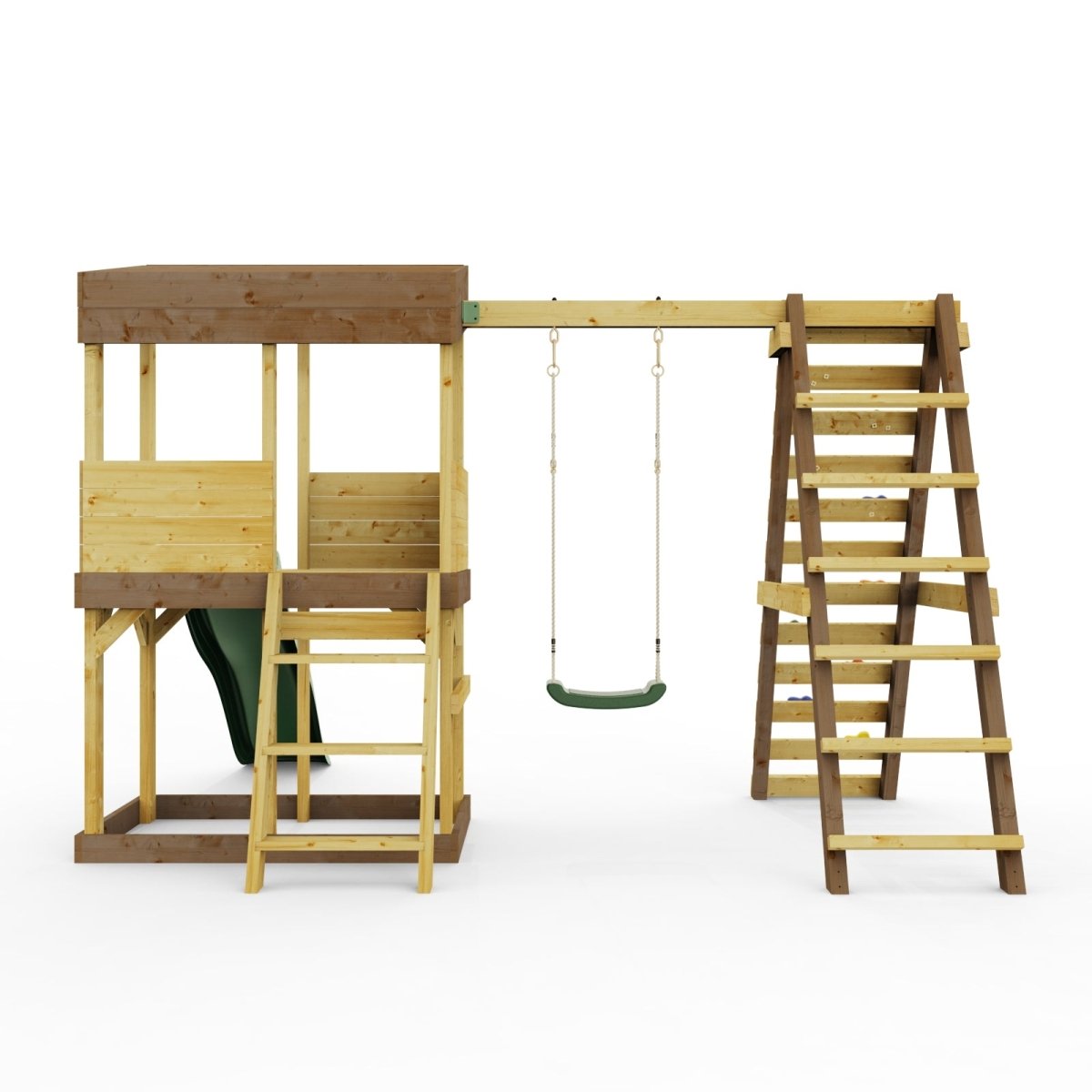 Rebo Lookout Tower with Single Swing, Wave Slide and Climbing Wall