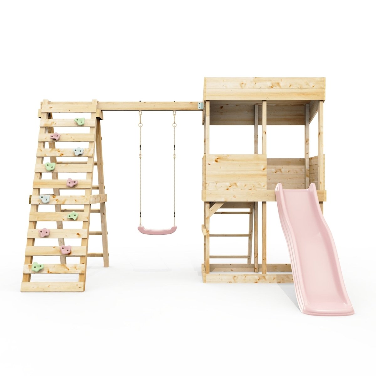Rebo Lookout Tower with Single Swing, Wave Slide and Climbing Wall