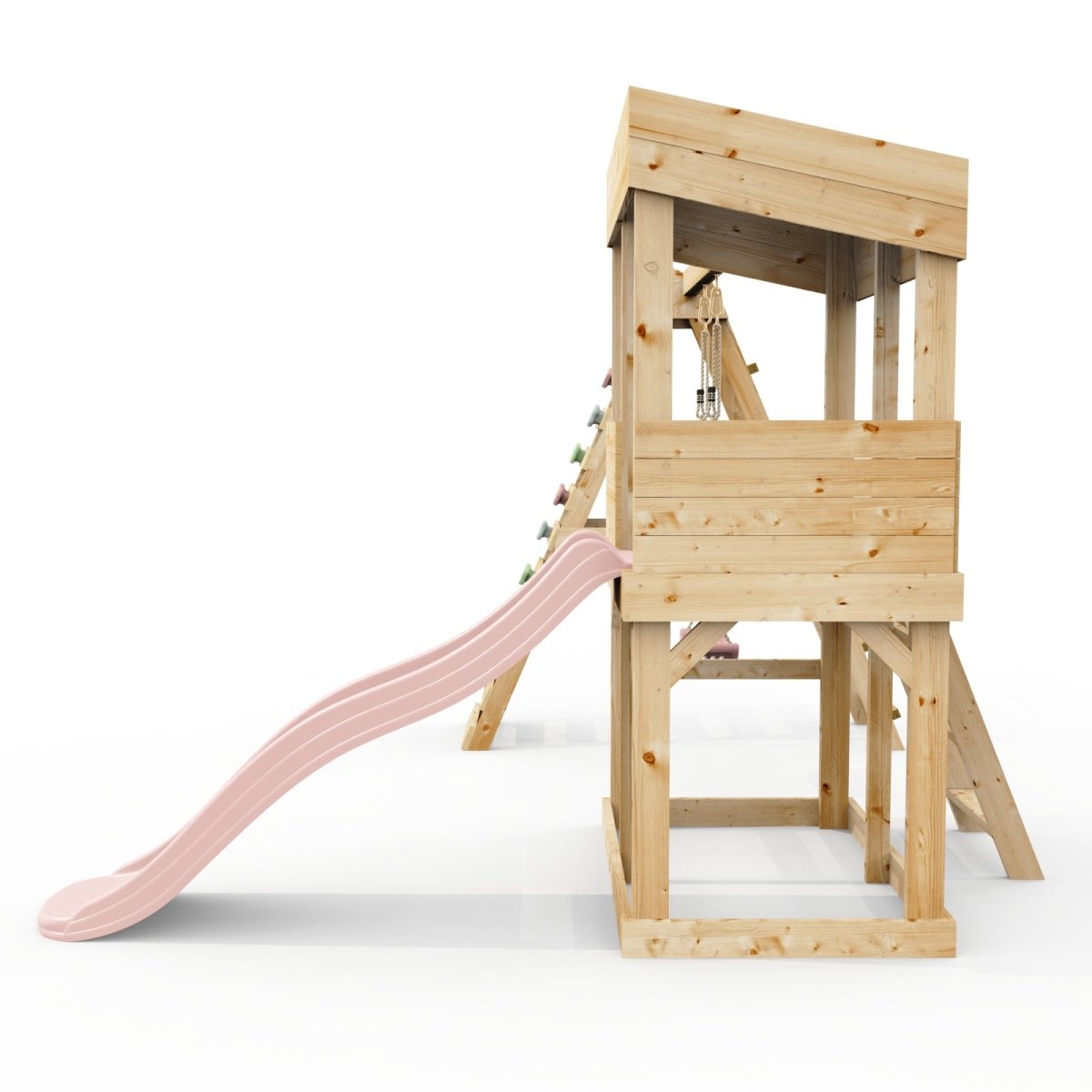 Rebo Lookout Tower with Single Swing, Wave Slide and Climbing Wall