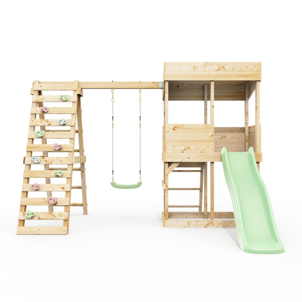 Rebo Lookout Tower with Single Swing, Wave Slide and Climbing Wall