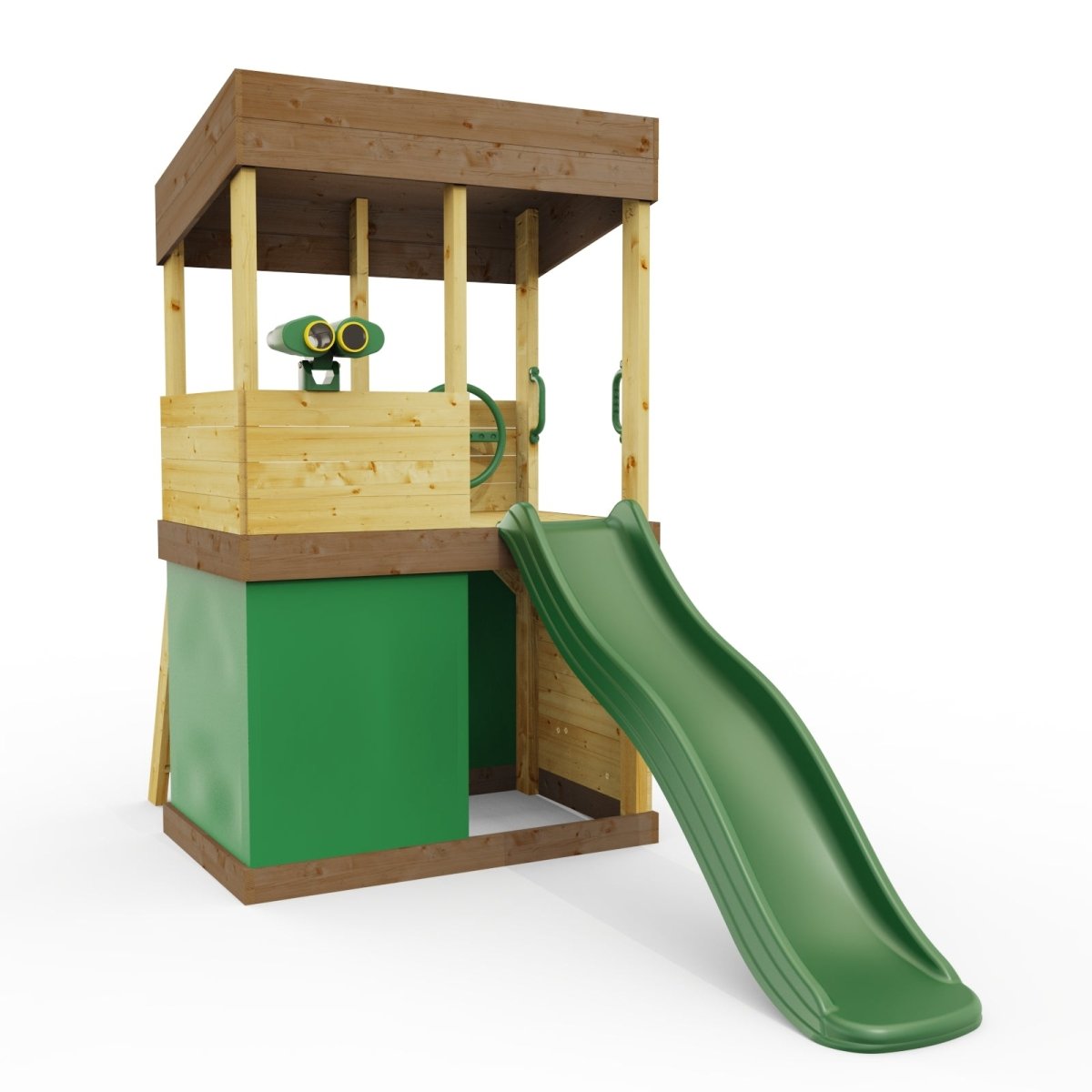 Rebo Lookout Tower with Wave Slide, Adventure and Den Packs
