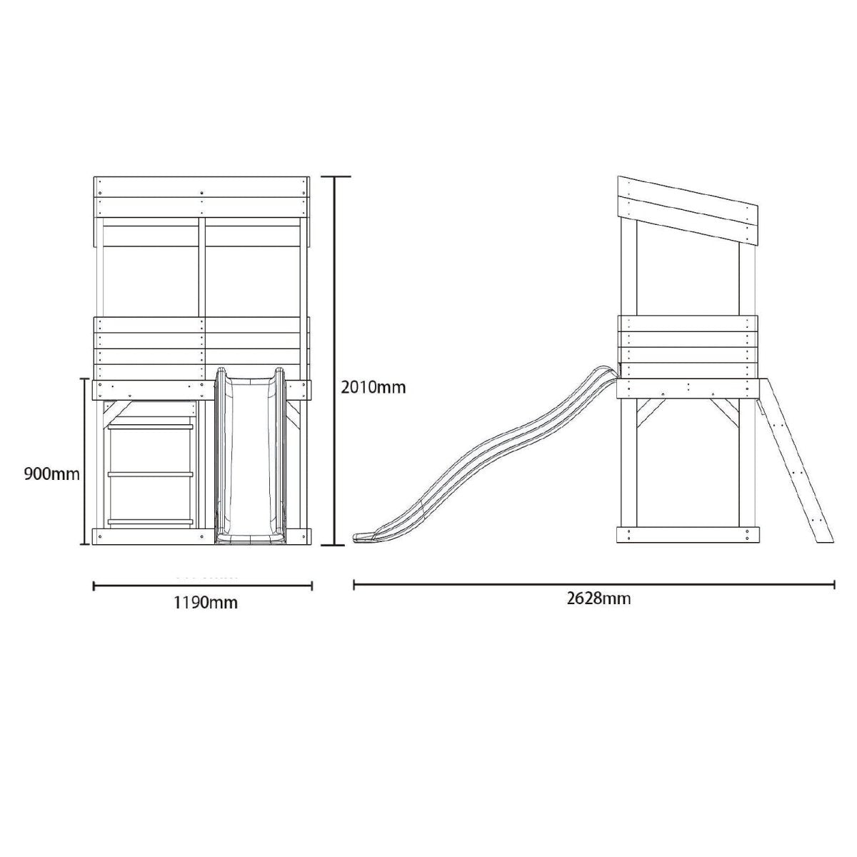 Rebo Lookout Tower with Wave Slide and Adventure Pack