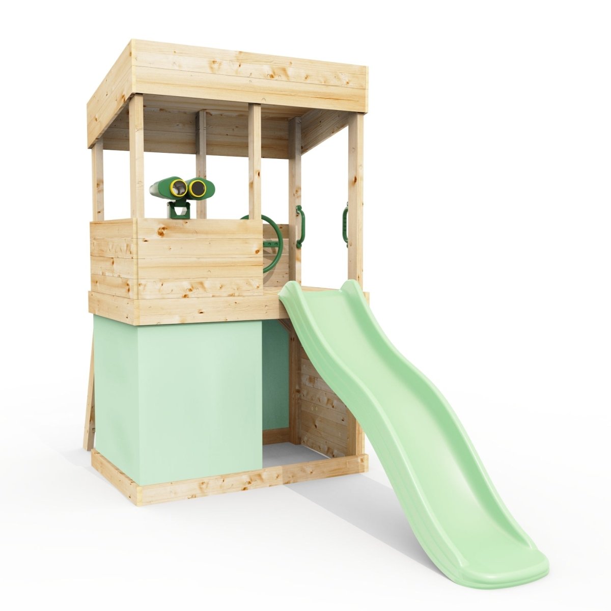 Rebo Lookout Tower with Wave Slide, Adventure and Den Packs