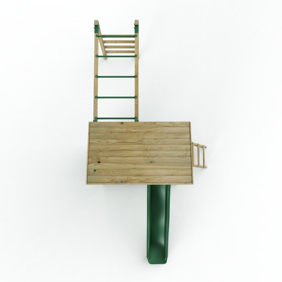 ClassicPlay Outpost XL Lookout Tower with 1.2m Deck, Monkey Bars and Slide