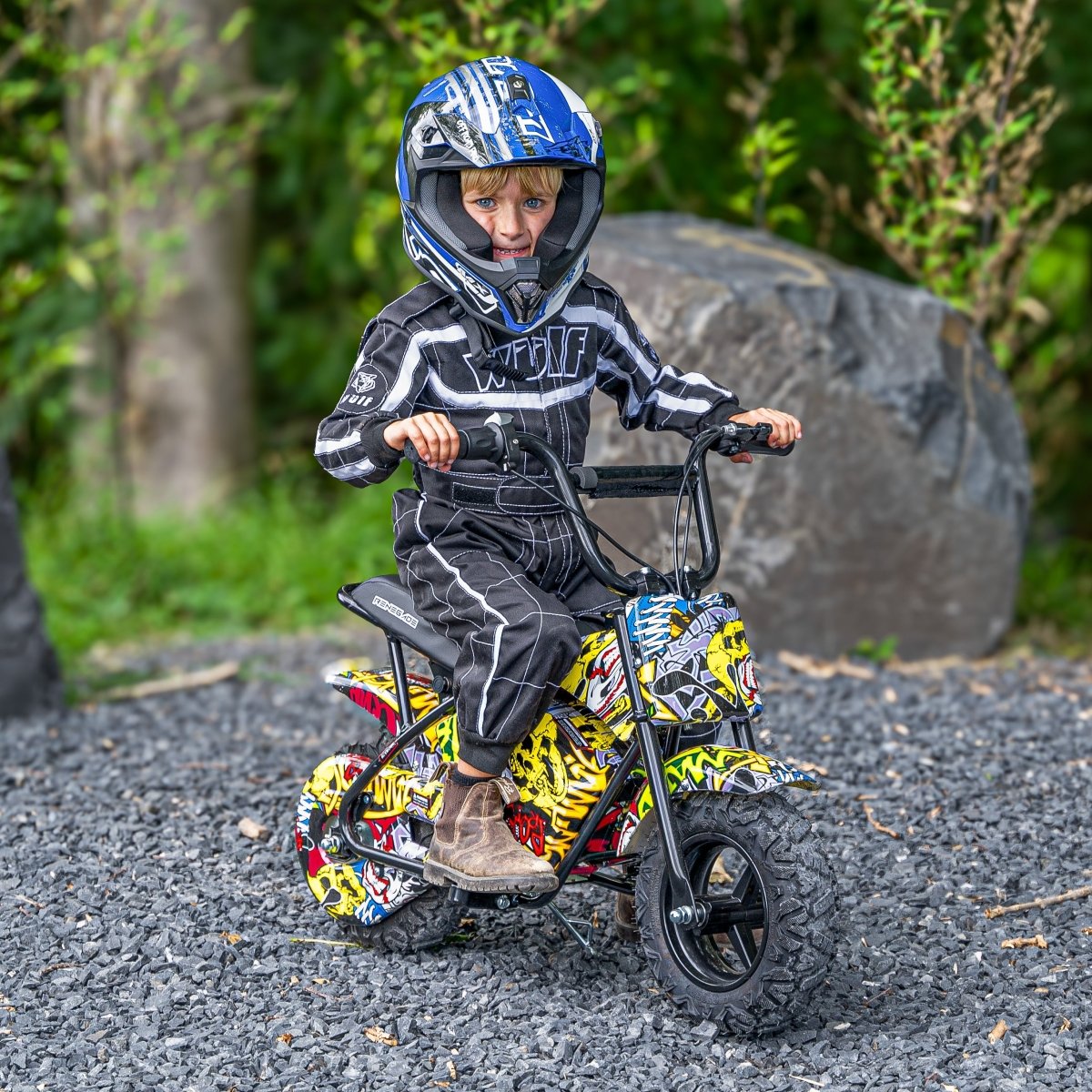 Renegade MK250 Kids Electric Dirt Bike - Comic