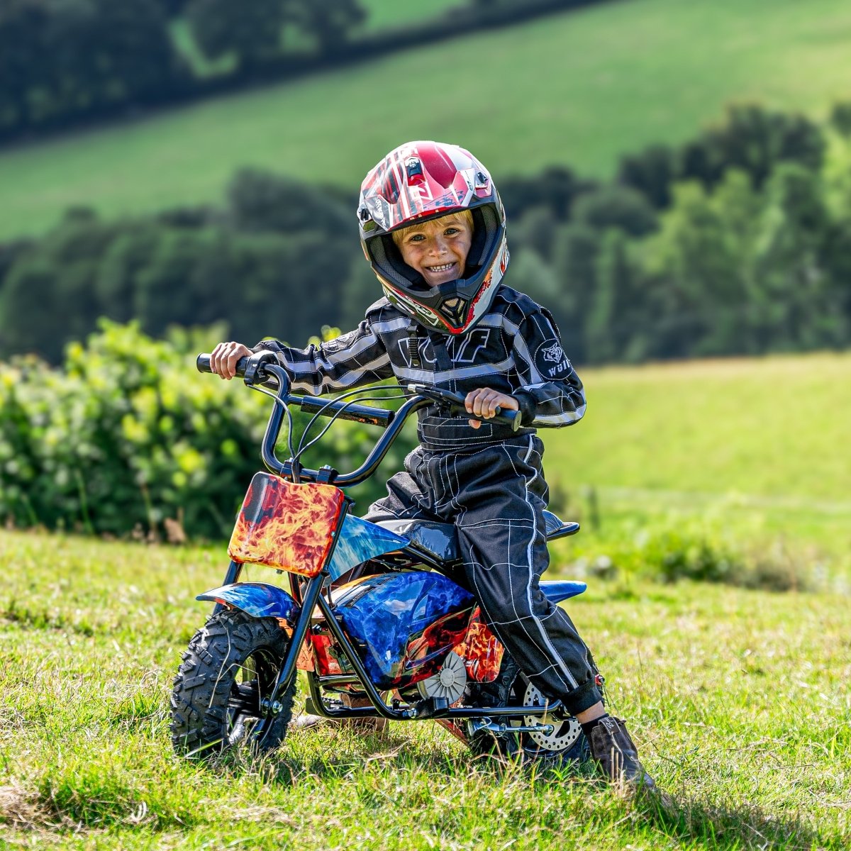 Renegade MK250 Kids Electric Dirt Bike - Fire